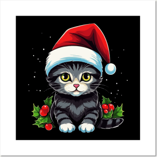American Shorthair Christmas Posters and Art